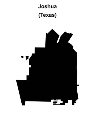Joshua (Texas) boş ana hat haritası
