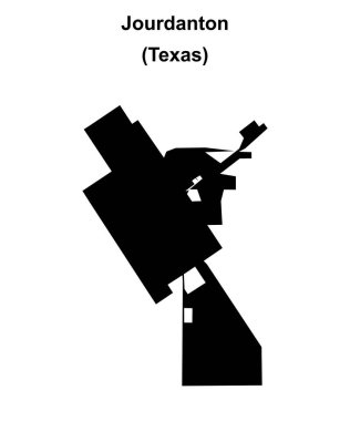 Jourdanton (Texas) boş ana hat haritası