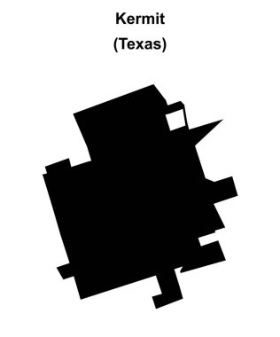 Kermit (Texas) boş ana hat haritası