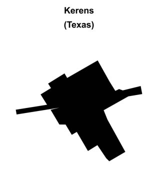 Kerens (Texas) boş ana hat haritası