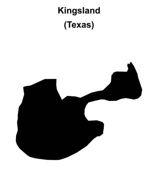 Kingsland (Texas) boş ana hat haritası