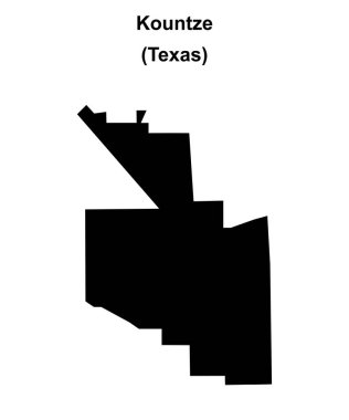 Kountze (Texas) boş ana hat haritası