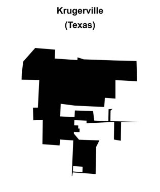 Krugerville (Texas) boş ana hat haritası