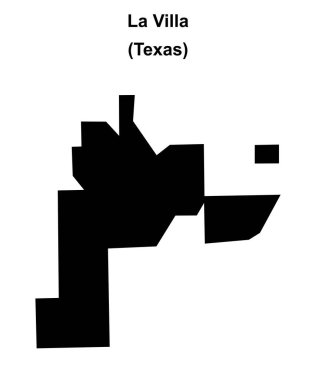 La Villa (Texas) boş ana hat haritası