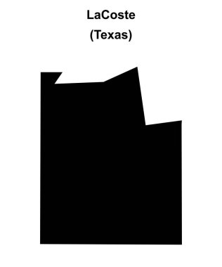 LaCoste (Texas) boş ana hat haritası