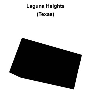 Laguna Tepeleri (Texas) boş ana hat haritası