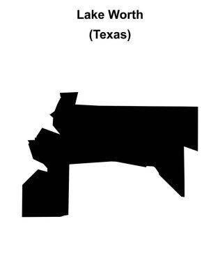 Lake Worth (Texas) boş ana hat haritası