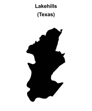 Lakehills (Texas) boş ana hat haritası