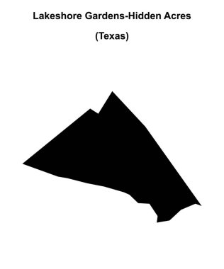 Lakeshore Gardens-Hidden Acres (Texas) boş ana hat haritası