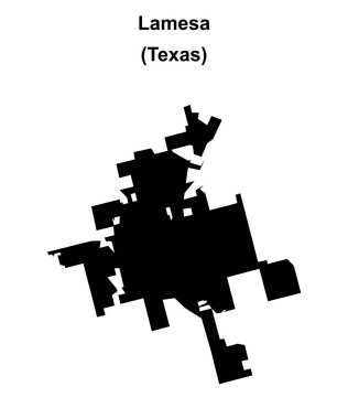 Lamesa (Texas) boş ana hat haritası