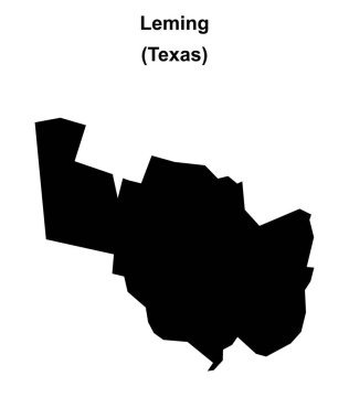Leming (Texas) boş ana hat haritası