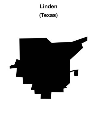 Linden (Texas) boş ana hat haritası