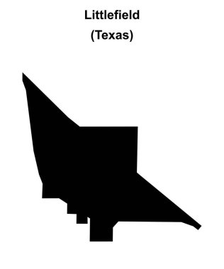 Littlefield (Texas) boş ana hat haritası