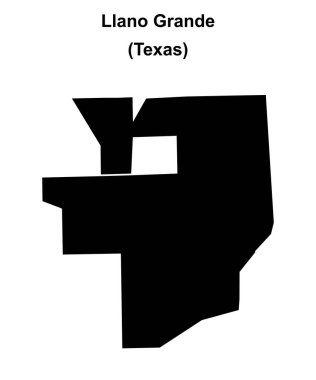 Llano Grande (Texas) boş ana hat haritası