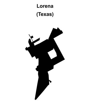 Lorena (Texas) boş ana hat haritası