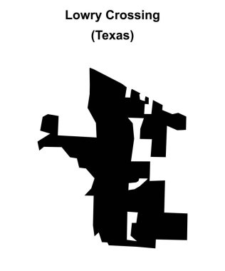 Lowry Crossing (Texas) boş ana hat haritası