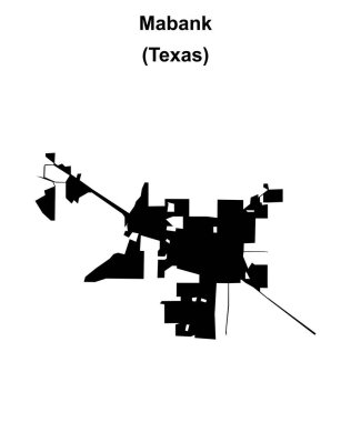 Mabank (Texas) boş ana hat haritası