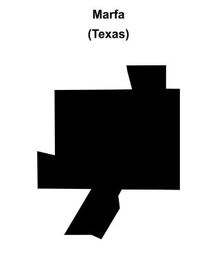 Marfa (Texas) boş ana hat haritası