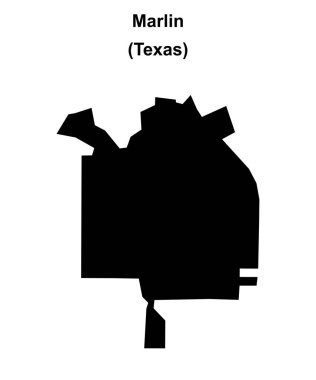 Marlin (Texas) boş ana hat haritası