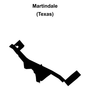 Martindale (Texas) boş ana hat haritası