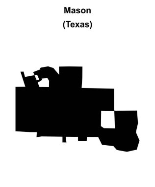 Mason (Texas) boş ana hat haritası
