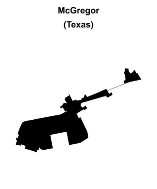 McGregor (Texas) boş ana hat haritası