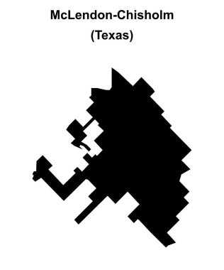 McLendon-Chisholm (Texas) boş ana hat haritası