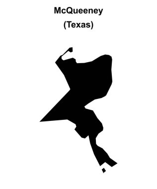 McQueeney (Texas) boş ana hat haritası