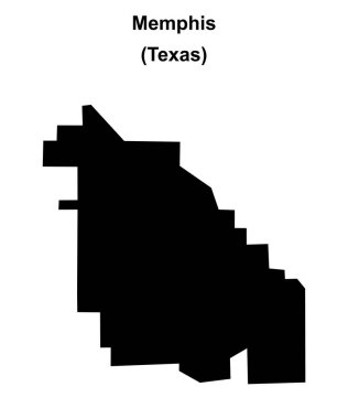 Memphis (Texas) boş ana hat haritası