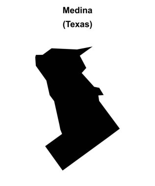 Medine (Teksas) boş ana hat haritası
