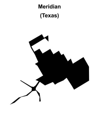 Meridyen (Texas) boş ana hat haritası