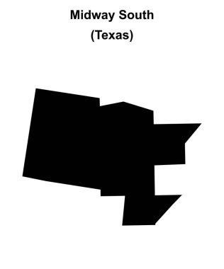 Orta Güney (Texas) boş ana hat haritası