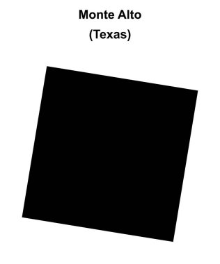 Monte Alto (Texas) boş ana hat haritası