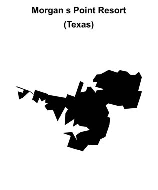 Morgan 's Point Resort (Texas) boş ana hat haritası