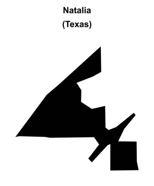 Natalia (Texas) boş ana hat haritası