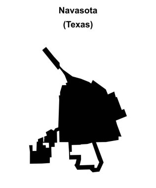 Navasota (Texas) boş ana hat haritası