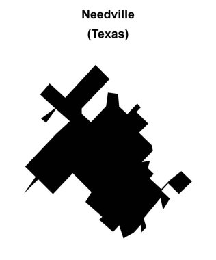 Needville (Texas) boş ana hat haritası