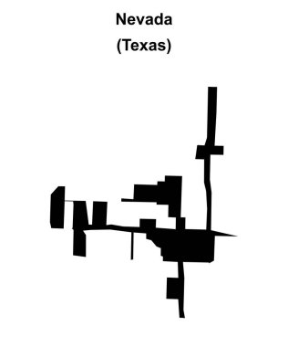 Nevada (Texas) boş ana hat haritası