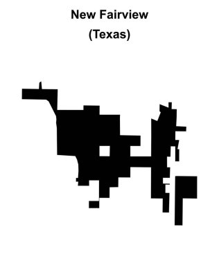 Yeni Fairview (Texas) boş ana hat haritası