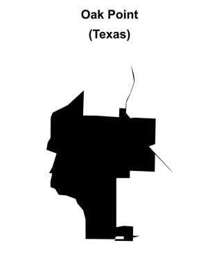 Meşe Noktası (Texas) boş ana hat haritası