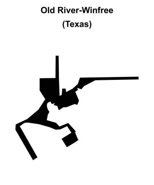Eski River-Winfree (Texas) boş ana hat haritası