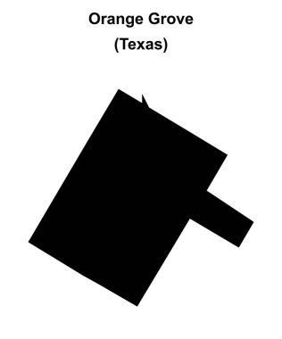 Orange Grove (Texas) boş ana hat haritası
