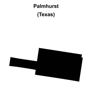 Palmhurst (Texas) boş ana hat haritası