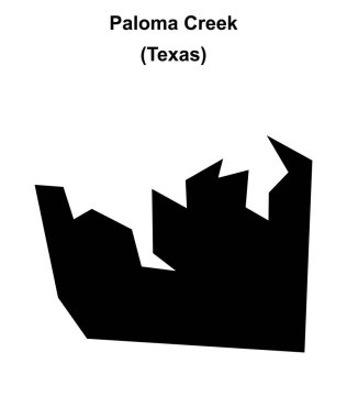 Paloma Deresi (Texas) boş ana hat haritası