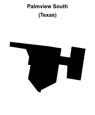 Palmview Güney (Texas) boş ana hat haritası