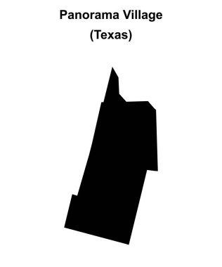 Panorama Köyü (Texas) boş ana hat haritası