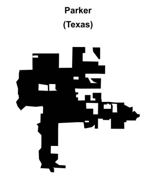 Parker (Texas) boş ana hat haritası