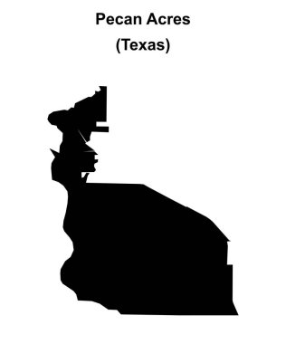Pecan Acres (Texas) boş ana hat haritası