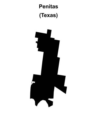 Penitas (Texas) boş ana hat haritası