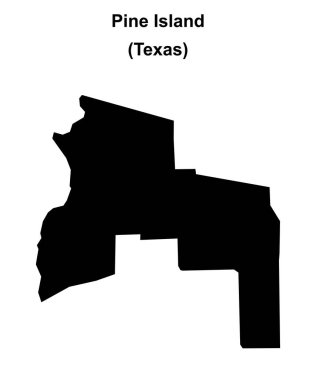 Çam Adası (Texas) boş ana hat haritası